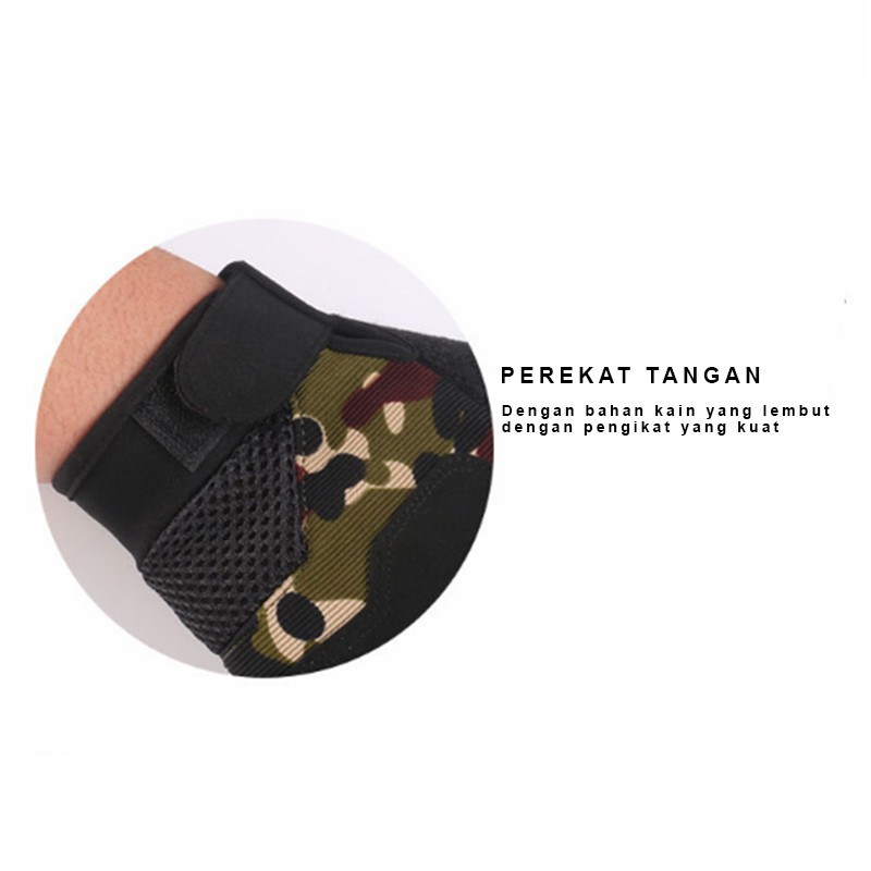 SARUNG TANGAN MOTOR TACTICAL PRIA DEWASA GLOVES FULL FINGER GLOVE SEPEDA BIKER SPORT GYM LK5