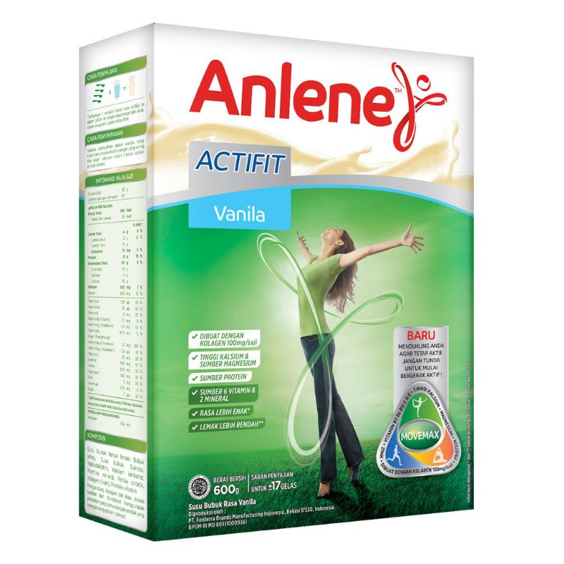 

ANLENE ACTIFIT VANILA 600g