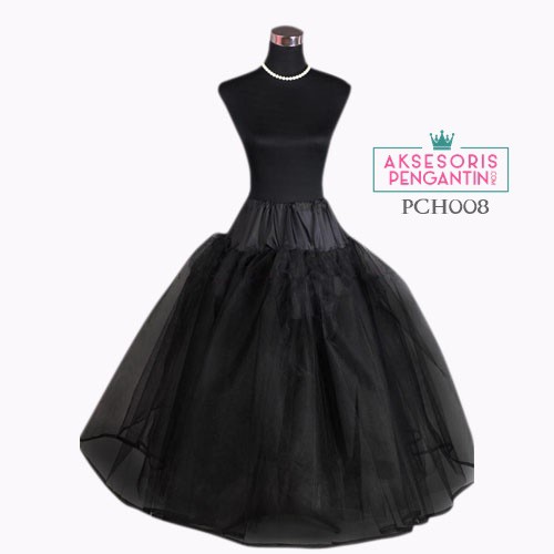 [SIAP KIRIM] PENGEMBANG GAUN PETTICOAT LOLITA PETTYCOAT PETIKUT PREMIUM HITAM PCH008