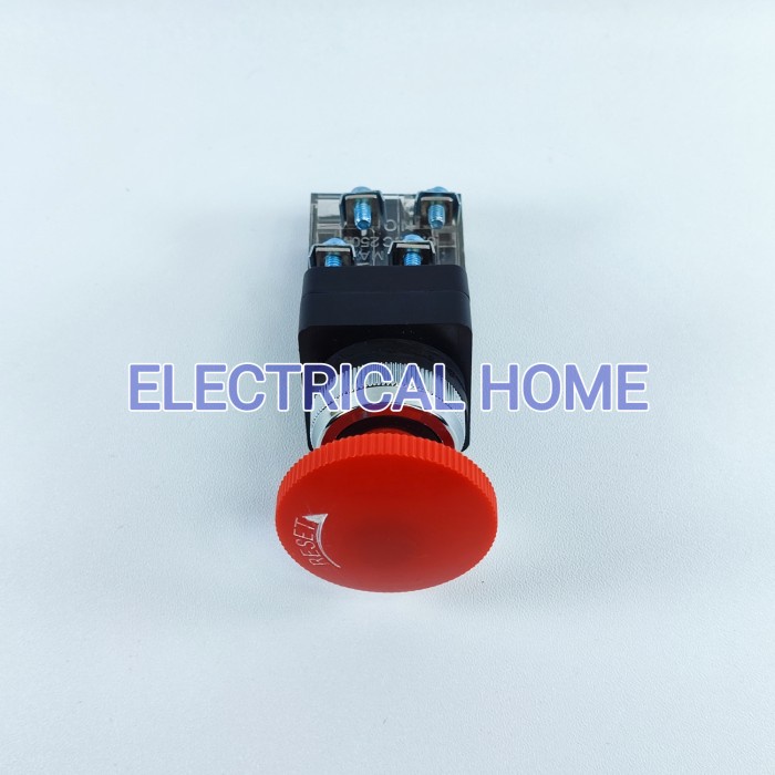 Push Button Reset/Emergency 25mm 4kaki RE-2511 SMC