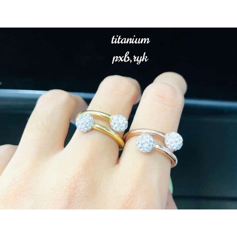 cincin titanium asli awet cantik tahan lama bisa dipakai mandi