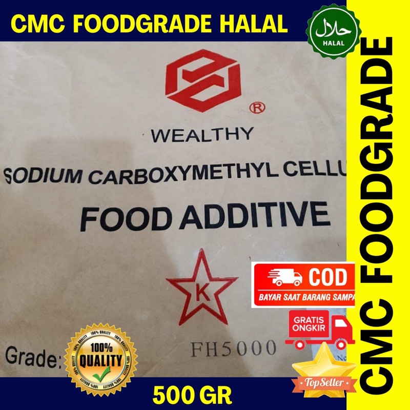 

CMC 500gr HALAL / Sodium Carboxmethylceluoes Food Grade