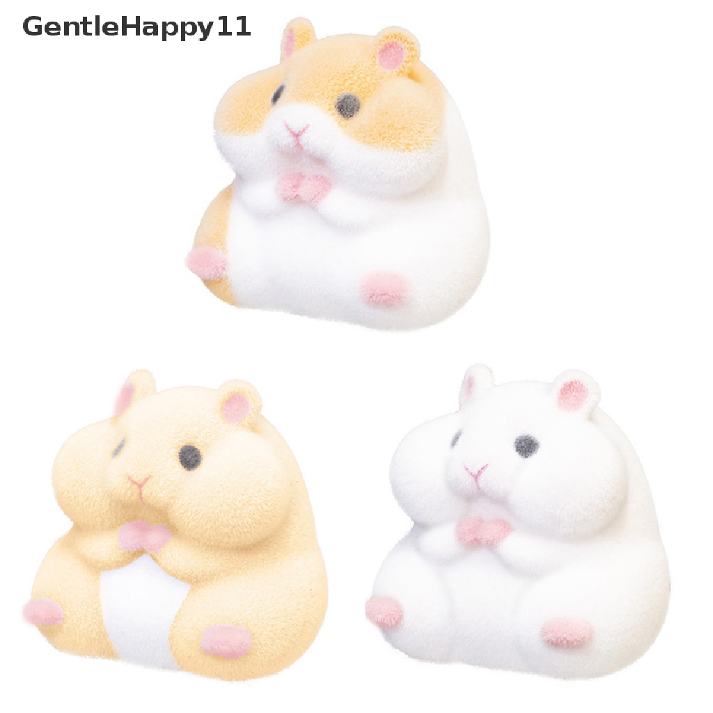 GASHAPON Gentlehappy Mainan Boneka plush Bentuk hamster Gemuk Untuk Anak Laki-Laki / Perempuan