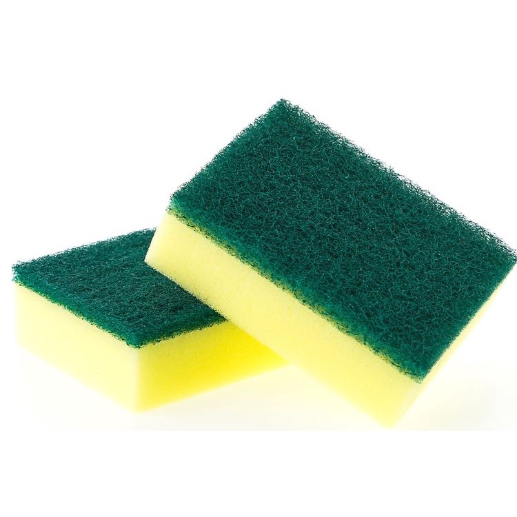 Spons Cuci Piring Busa Sponge Cuci Piring Busa Kotak Serbaguna Peralatan Dapur Termurah