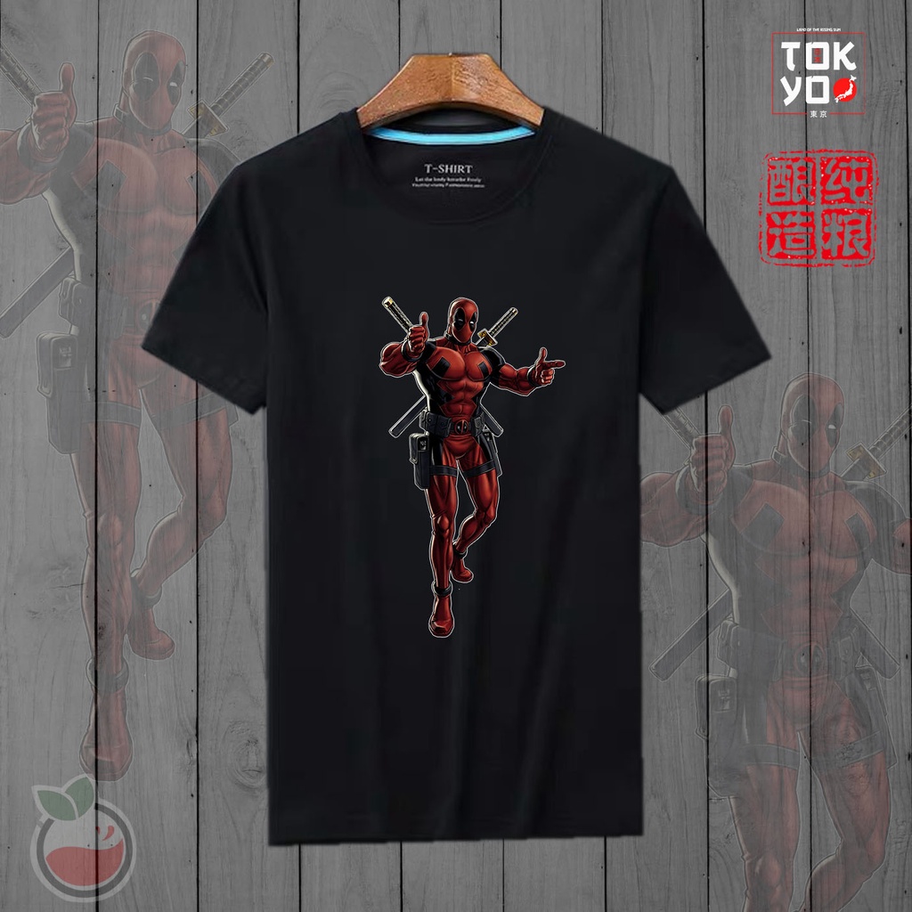 Lilipop Kaos Tshirt  Pria Avengers Iron Man Baju Distro Basic Lengan Pendek Cowok Kasual