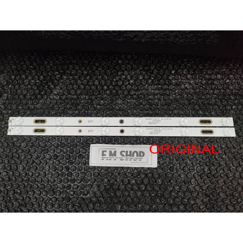 Lampu LED Backlight TV BL 3 VOLT Polytron PLD24D9501 PLD 24D9501 6 LED Plug and Play