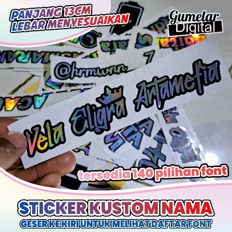 

STIKER HOLOGRAM CUSTOM NAMA BEBAS