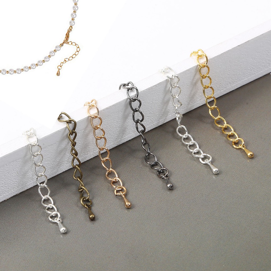 10pcs Extender Kalung Gelang 6 Warna Untuk Membuat Perhiasan