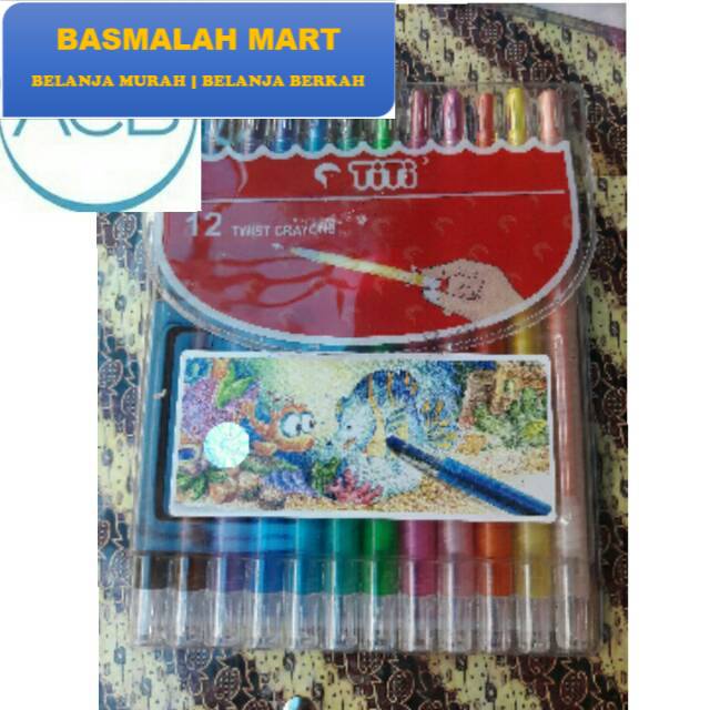 

Termurah Krayon Putar 12 Warna Panjang Titi Murah / Rolling Crayon 12 Warna Titi Murah