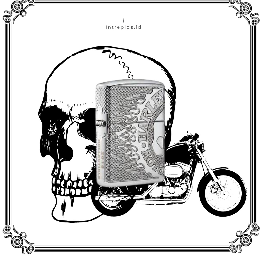 ORIGINAL zippo HARLEY DAVIDSON with box