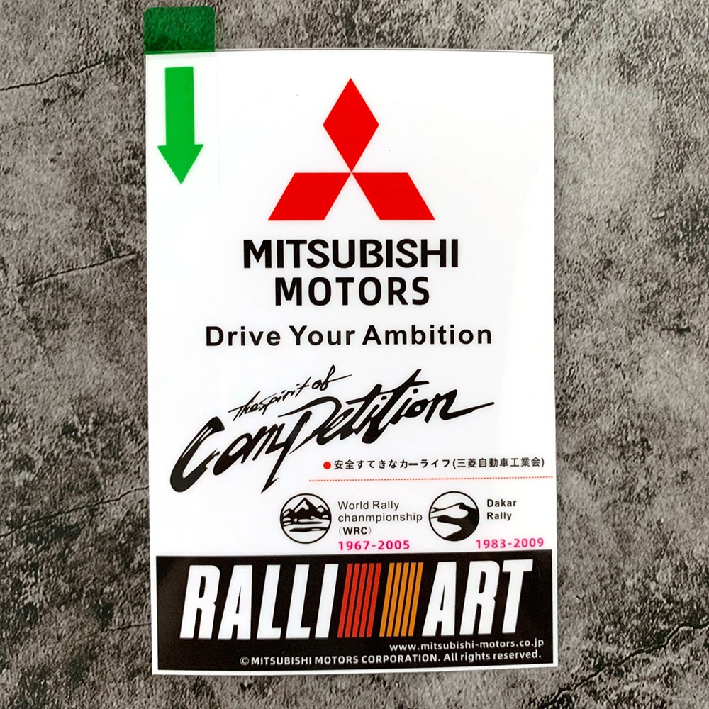 Sticker Dekorasi Kaca Depan Mobil Mitsubishi Pajero 4 Colt Galant 8 Lancer X Outlander