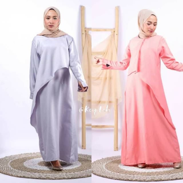 Biyan Dress | Gamis polos casual
