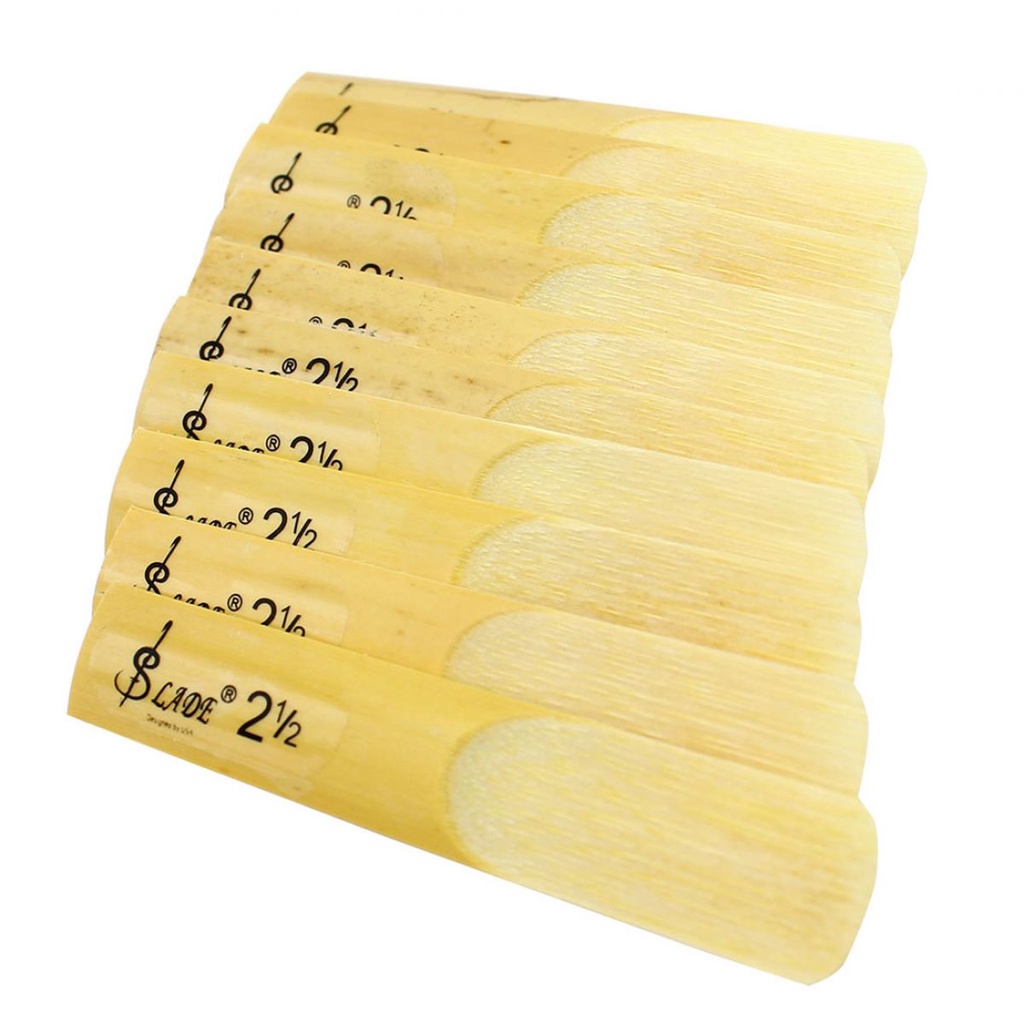 10pcs bB Sax Saxophone Kekuatan 2.5 Reed 2 1 / 2 Kualitas Tinggi