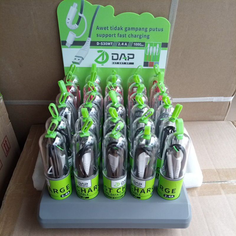 Kabel Data Dap  D-S30mt 2in1 Micro dan TypeC