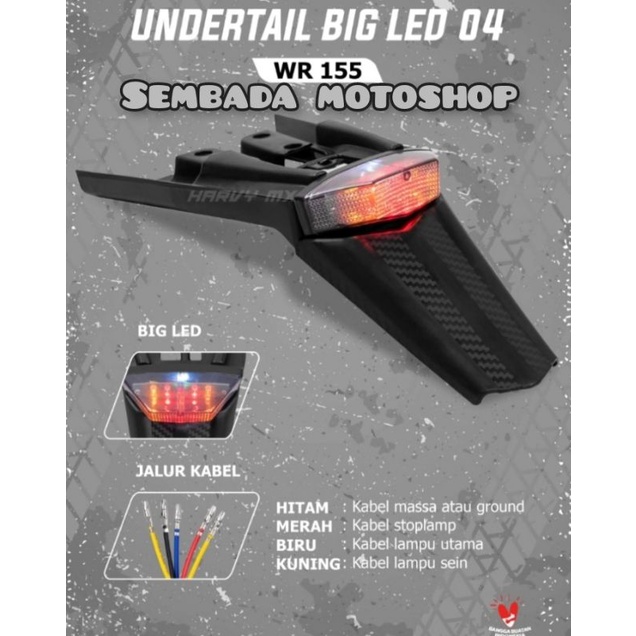 Undertail WR 155 HRV Slebor spakbor belakang WR 155 Stoplamp WR