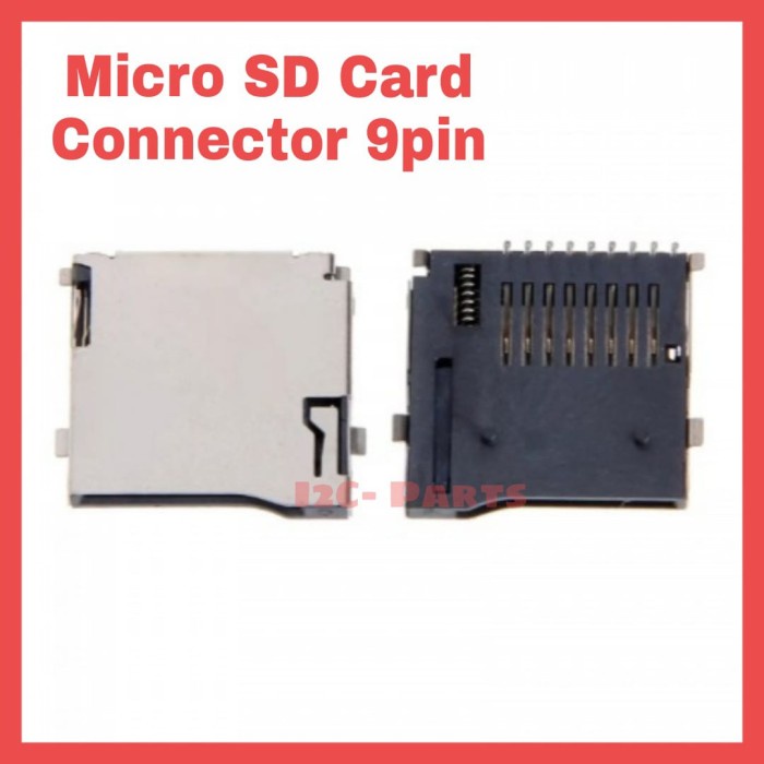 Micro SD Card Socket Adapter TF 9p PCB Reader Connector 9pin Push Type