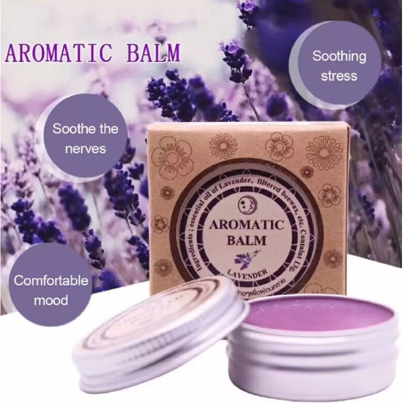 AROMATIC BALM LAVENDER MENINGKATKAN TIDUR MENENANGKAN SUASANA HATI LAVENDER AROMATIK LAVENDER