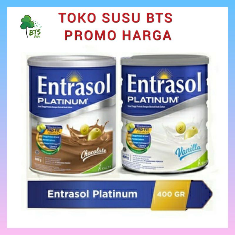 

BTS - Entrasol Platinum 400 gram Vanila Coklat