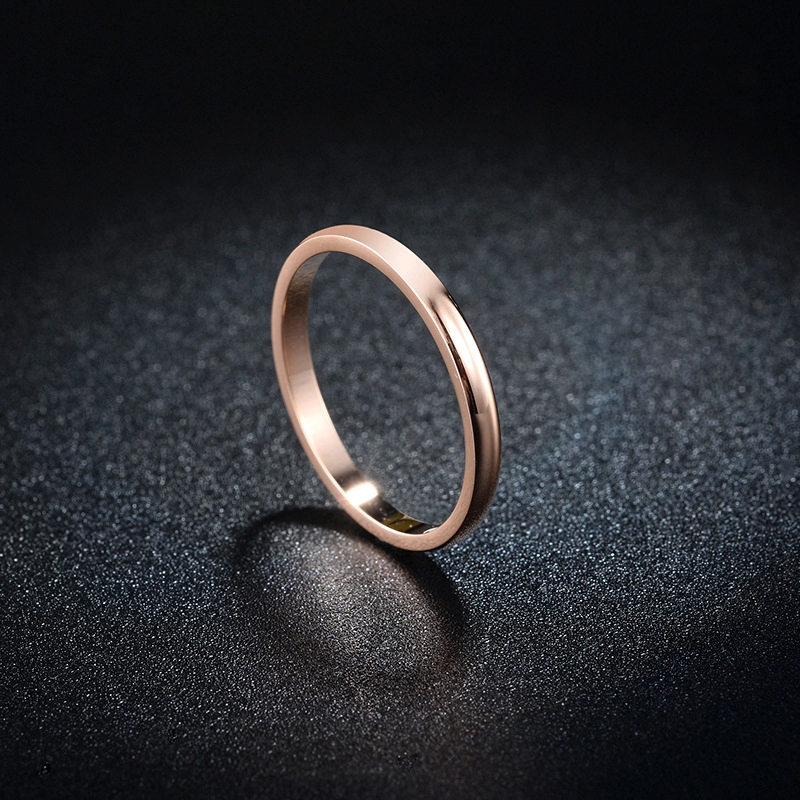 Cod Ring Titanium Steel 18k Anti Fade Korean Style For Men/Women/Couple