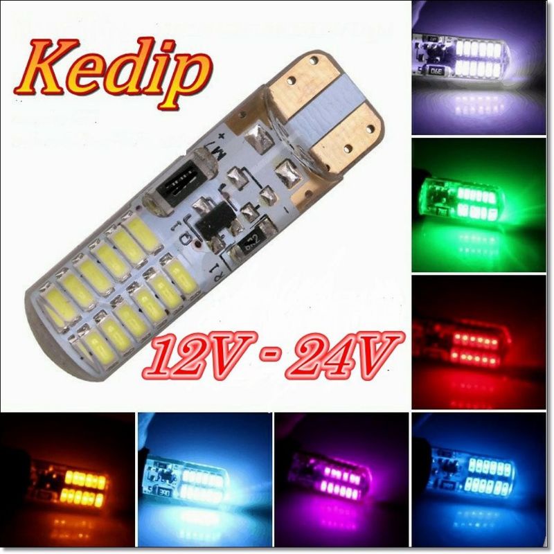 T10 24V - 12V / T10 3014 24SMD 12 -24V STROBO - FLASH