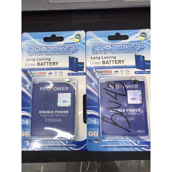 Baterai xiaomi redmi note 4x bn43 double power pro power