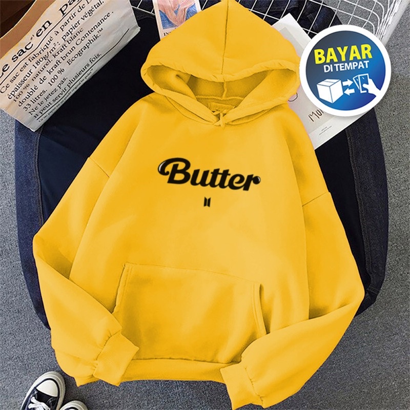 BUTTER BTS SWEATER HOODIE UNISEX KEREN