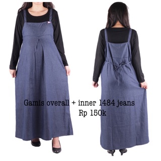 Overall Jeans Dress Gamis Temukan Harga Dan Penawaran Online