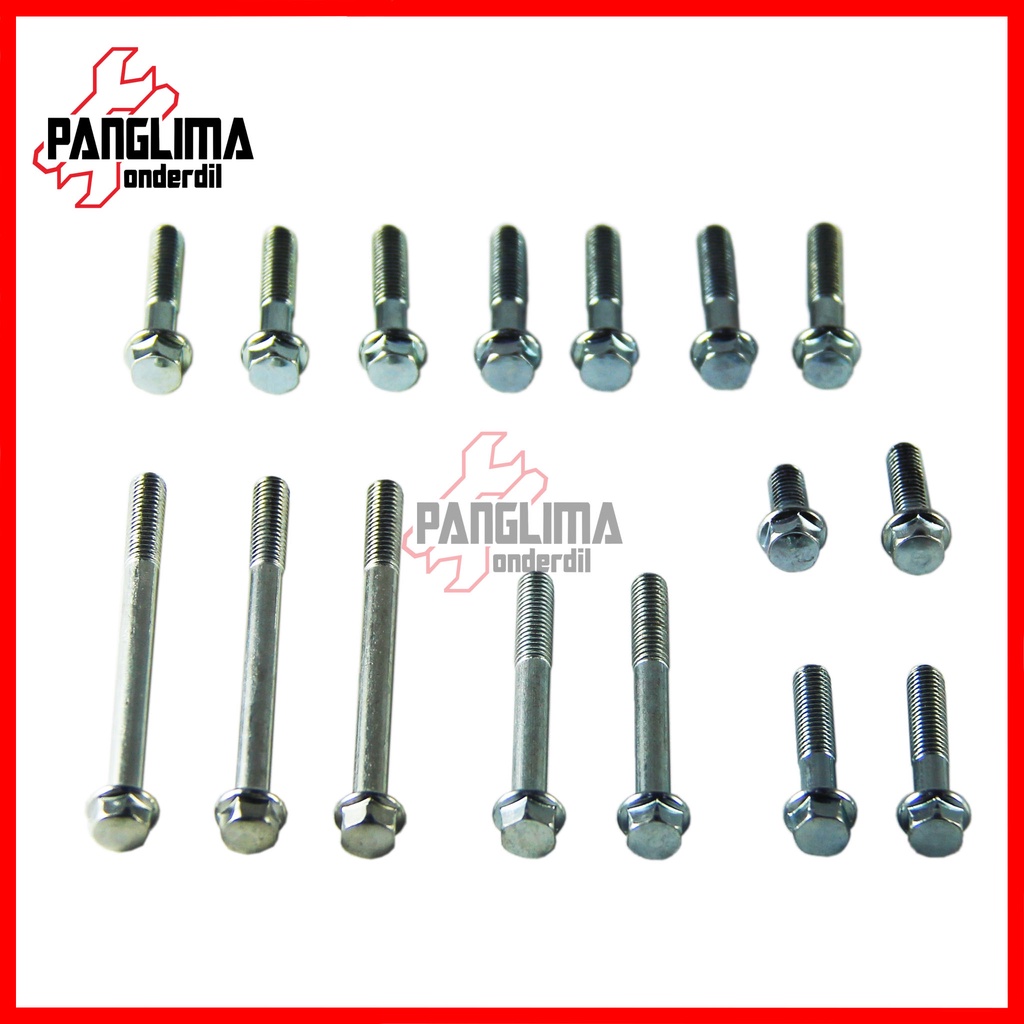 Baut Block Mesin Kiri-Kanan Supra Fit Lama-Old Baud Blok Crankcase