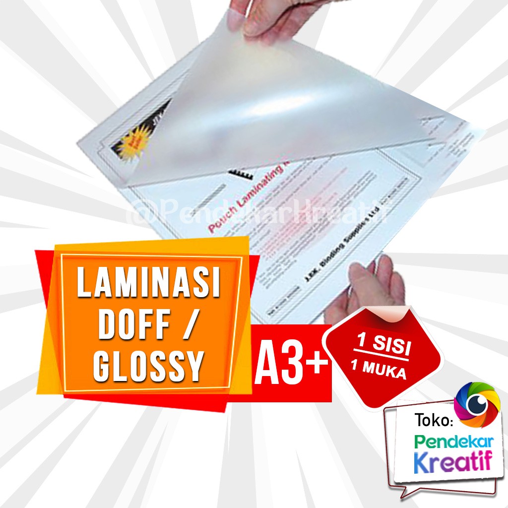 

LAMINASI DOFF / GLOSSY A3+