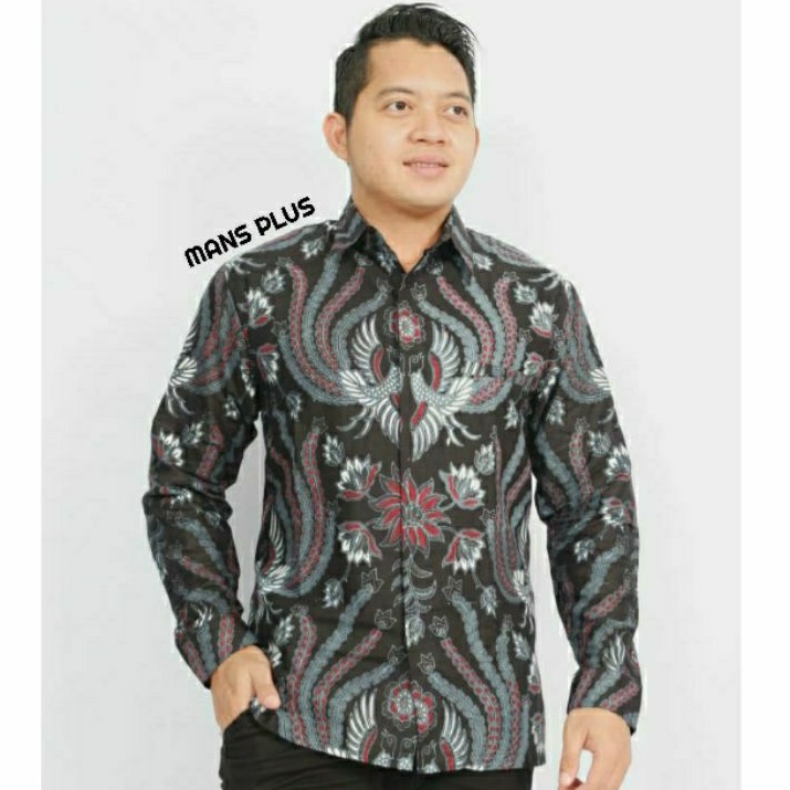 [FULL FURING] Kemeja Batik Pria Jumbo 4L-5L Lengan Panjang Big Size Baju Hem Pria Batik Premium Ukuran Besar Bima GRD-Ht