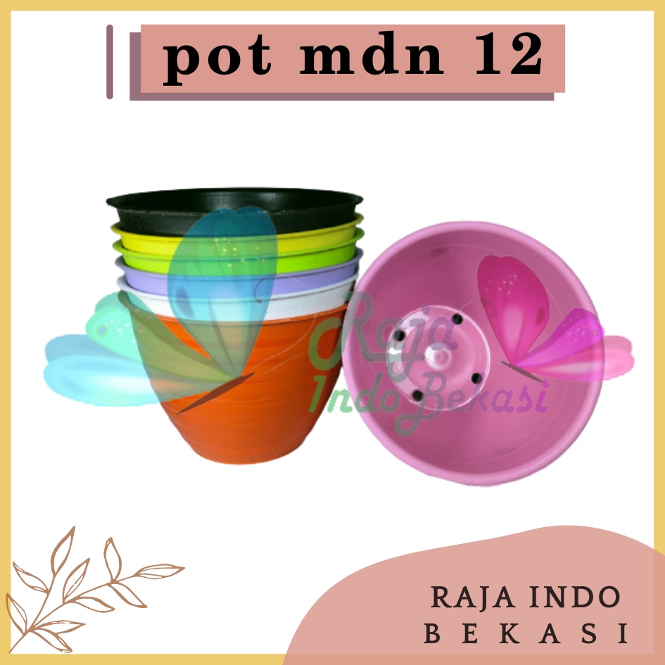 Pot Madu 12 Warna Warni Pink Ungu Biru Hijau Vas Bunga Tanaman Kaktus - Ukuran Mirip Pot Tawon 12