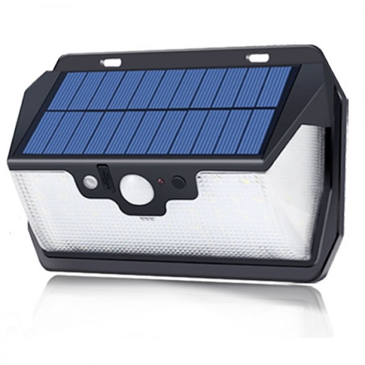 SL-5038 - 750 Lumens Motion Sensor 53 LED Solar Lamp Light with Remote