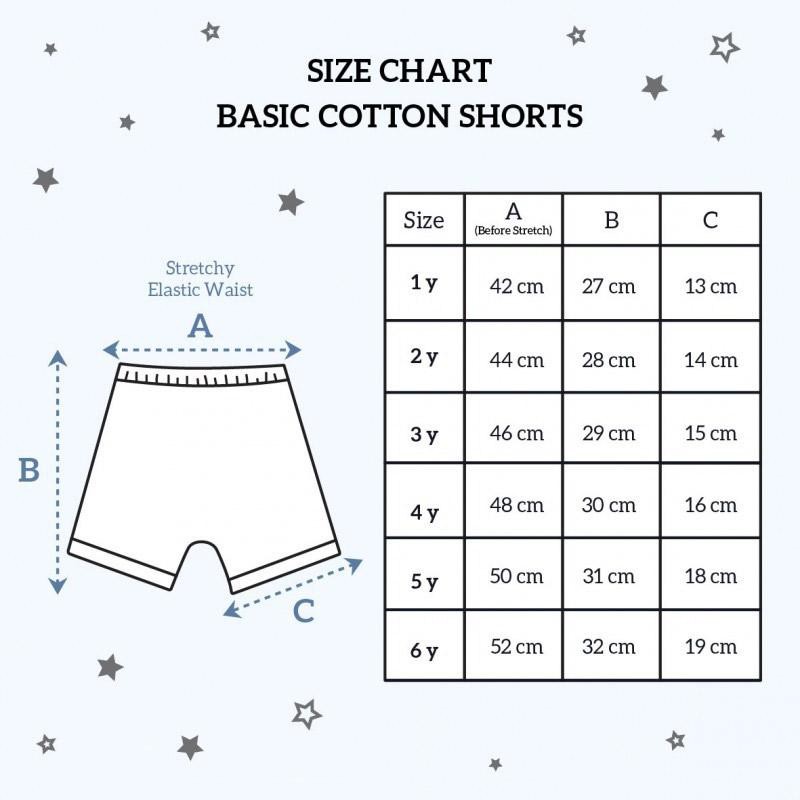 Basic Cotton Shorts Little Palmerhaus Celana Anak - warna bawah