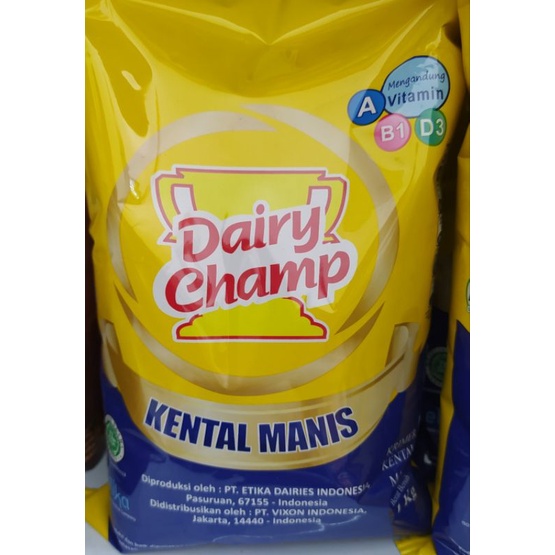 

Susu Krimer Kental Manis Dairy Champ 1kg/ Susu Kental Manis