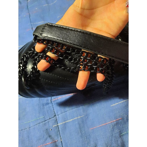 TAS TALI RANTAI HITAM YSL