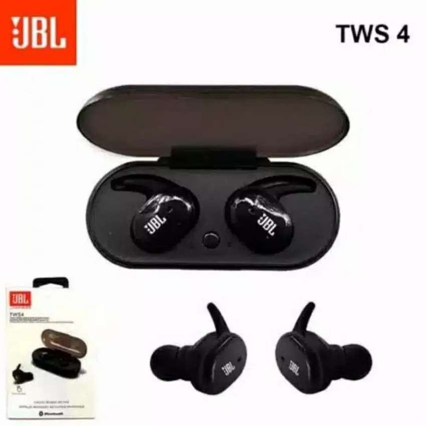 HANDSFREE / HEADSET BLUETOOTH TWS 4 / JBL J PM-32 SUARA NGEBASS KUALITAS MANTAP