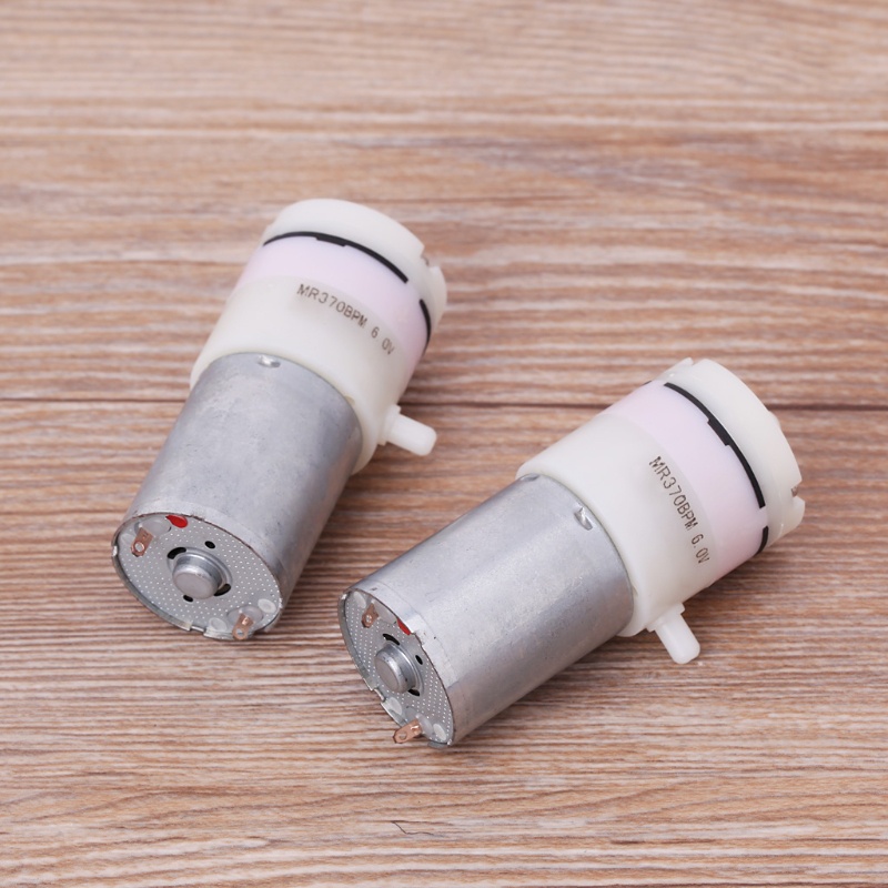 Cre 2pcs Motor Pompa Udara Micro Mini DC 3V-6V 5V 370 Untuk Akuarium