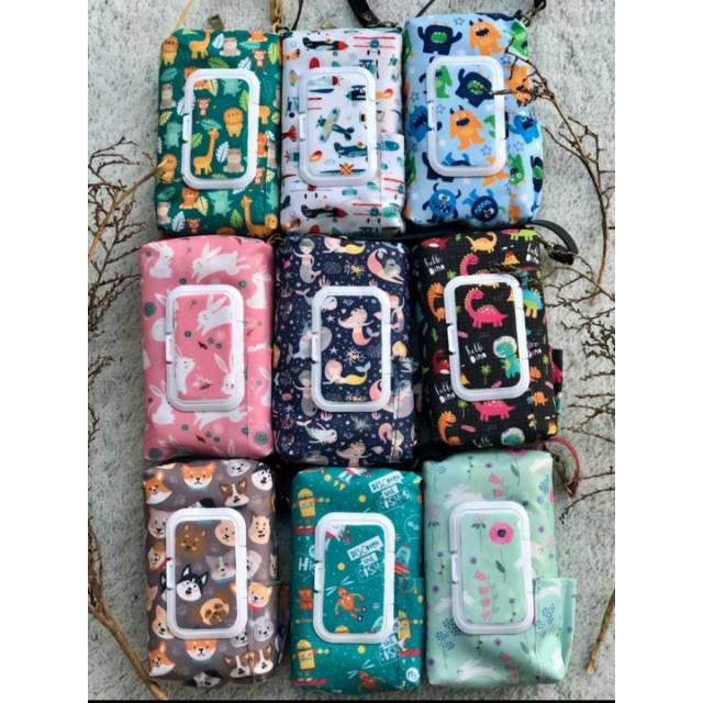 Pouch 3 in 1 untuk tissue basah, tissue kering dan hand