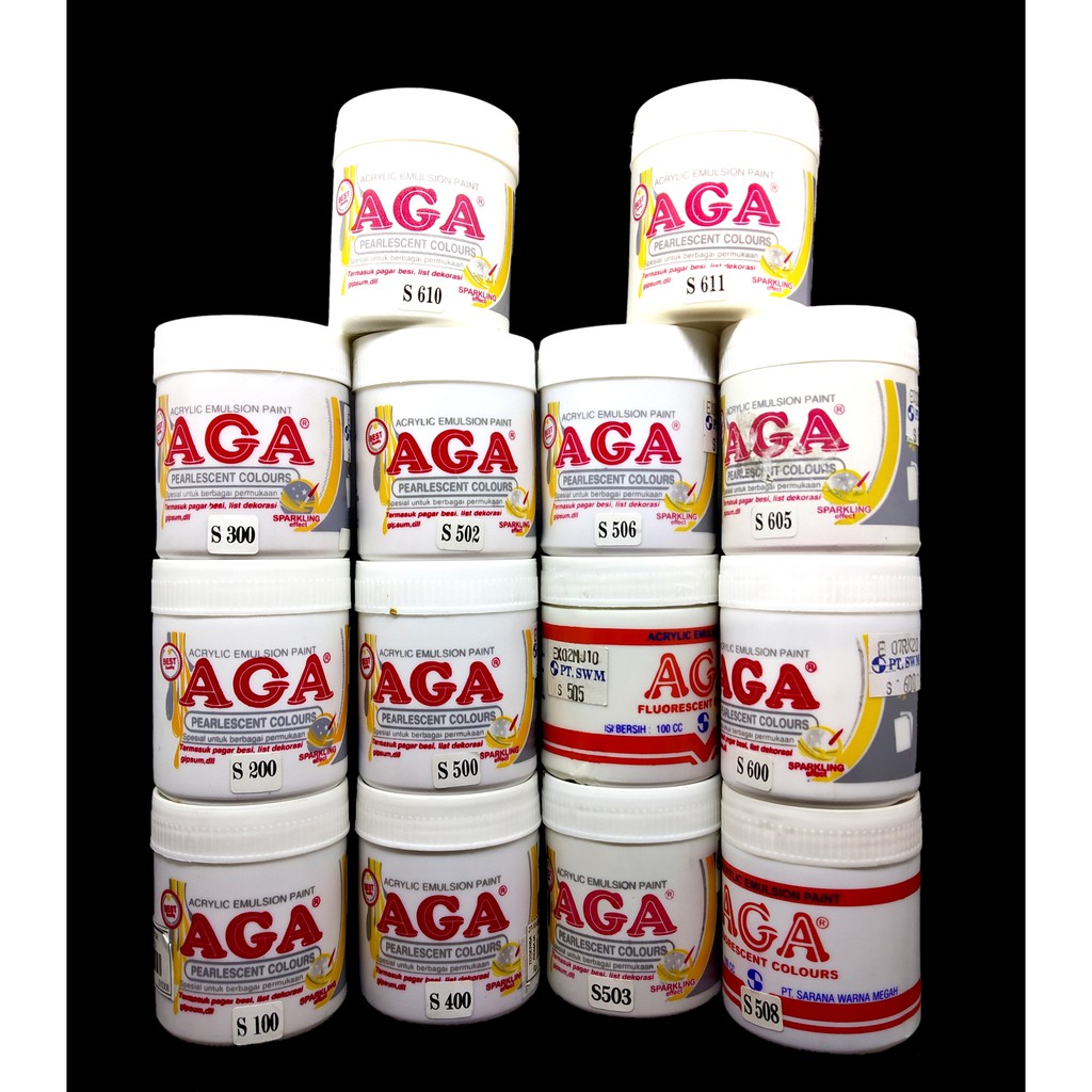 Cat AGA Poster Emas Ukuran 100 cc