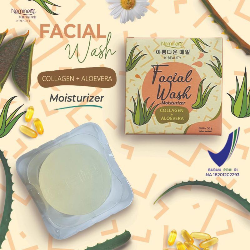 Sabun Namira Facial Wash  Collagen + Aloevera Mousterizer 50 gr