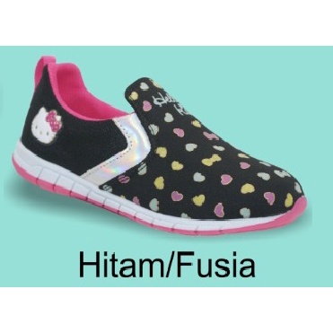 SEPATU ANAK ANDO ORIGINAL HELLO KITTY HK LOVERS SEPATU PEREKAT VELCRO RINGAN KUALITAS IMPORT LIMITED EDITION