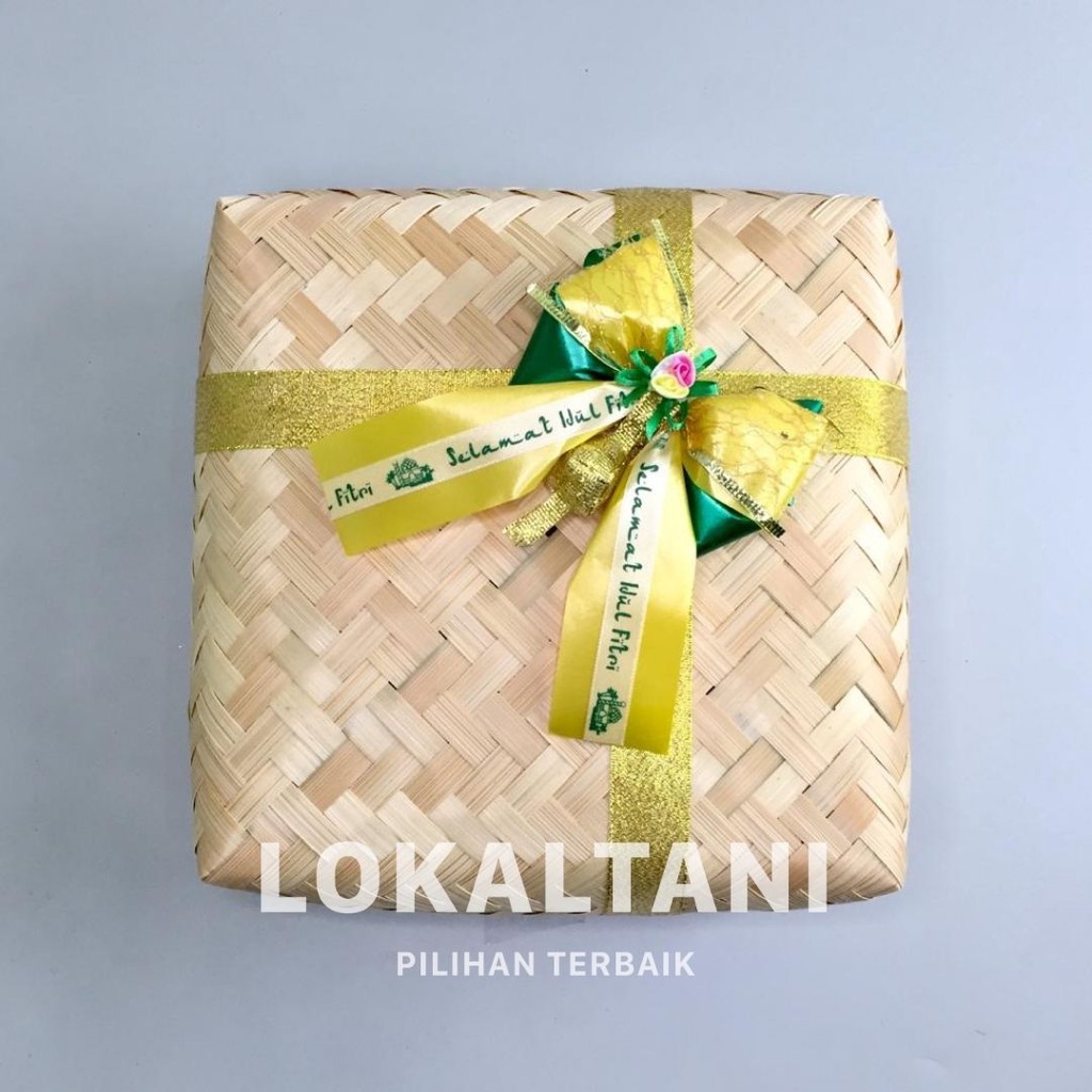 

Besek Hias Lebaran/Besek Bambu Lebaran/Besek Hias Pita/Besek Jawa
