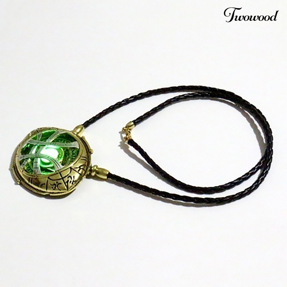 Kalung Dengan Liontin Agamotto Glow in The Dark Untuk Unisex