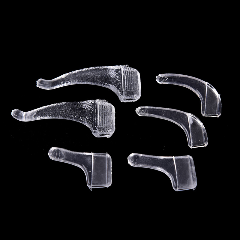 10 Pasang Kait Telinga Holder Kacamata Bahan Silikon Anti Slip