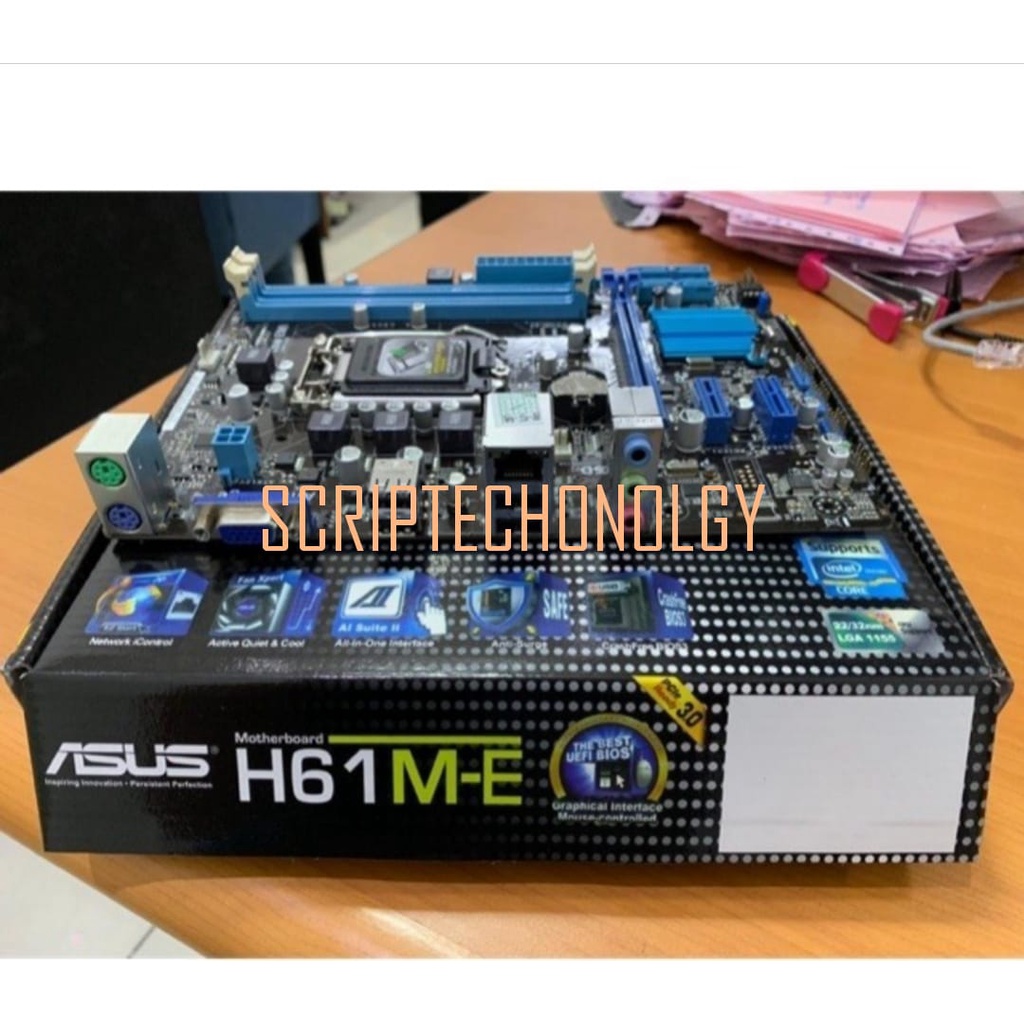 MotherboarrdSC  Asus H61 M-E Garansi 1th