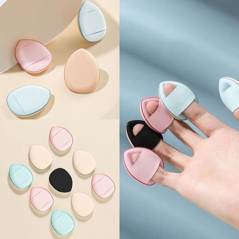 mini finger spons puff mini cushion untuk concealer