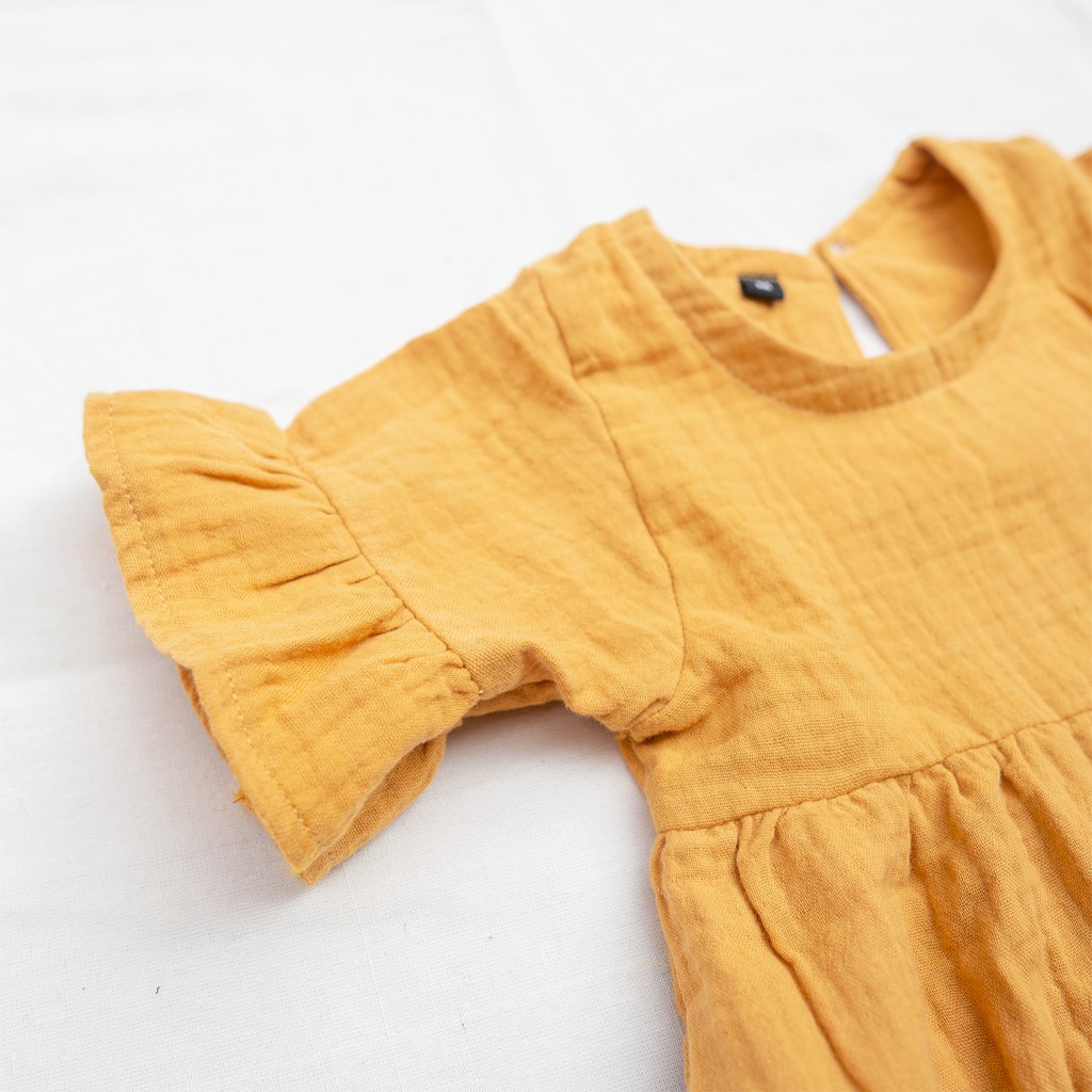 Crinkled Cotton Dress - Bayi Perempuan