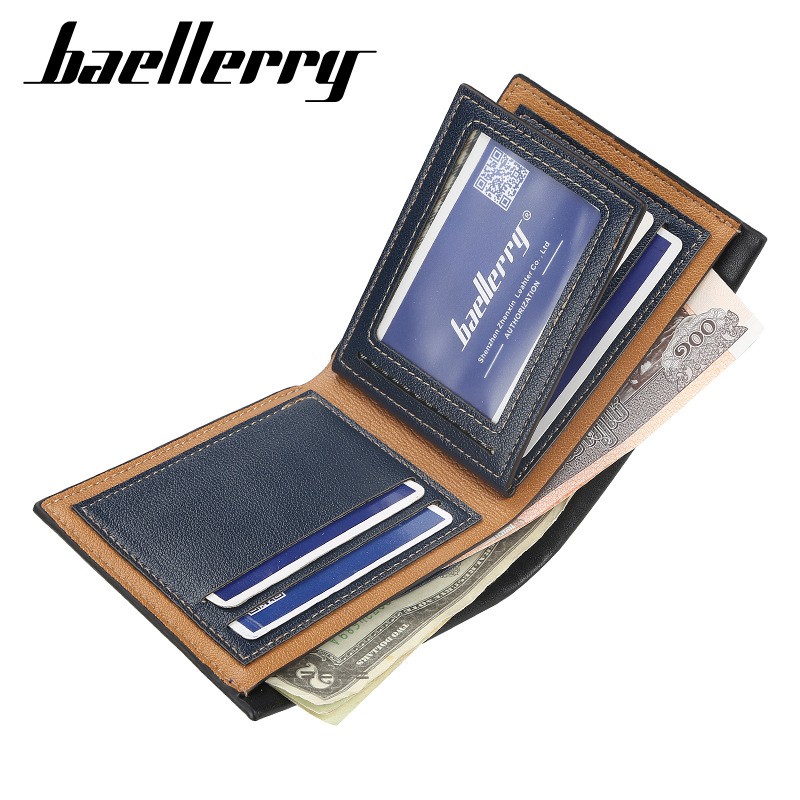 DOMPET LIPAT PRIA BAELLERRY IMPORT KULIT HITAM CONNOR WA156B5 ORIGINAL KECIL TIDUR MURAH ORI PREMIUM