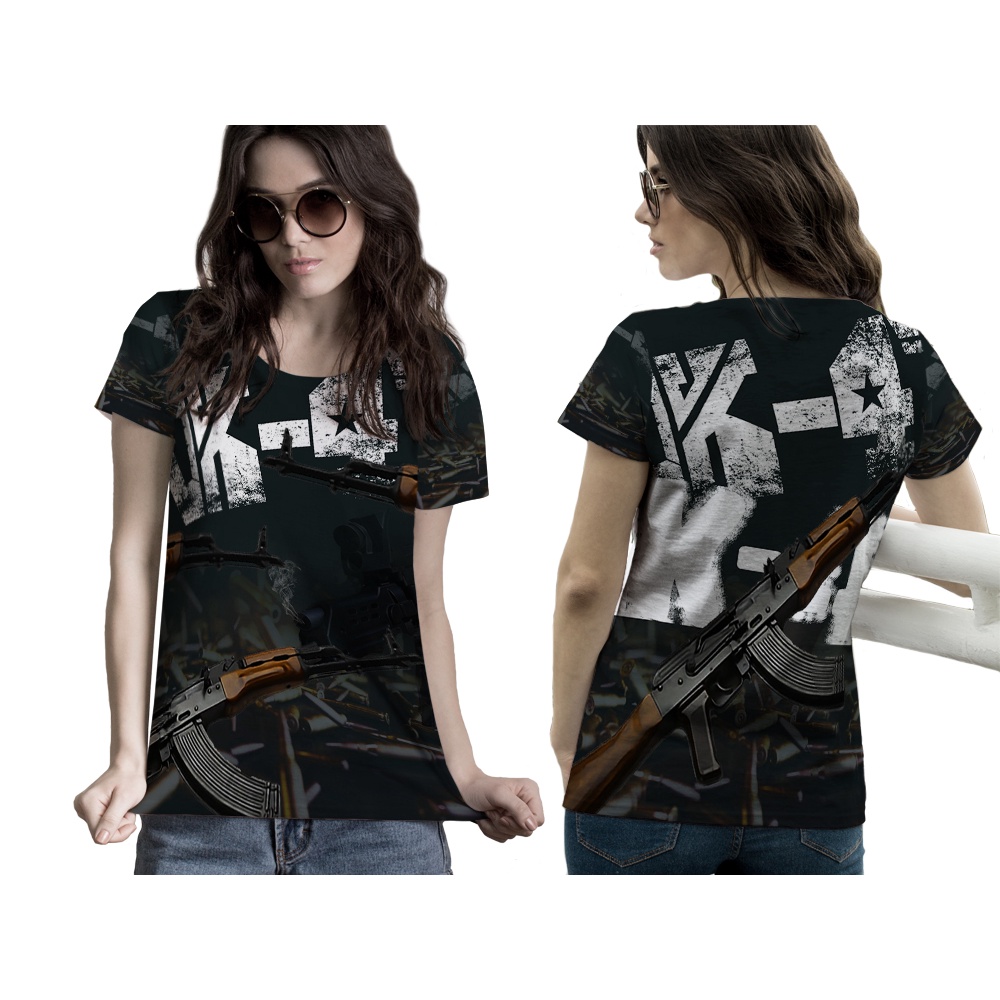 KaosArmy - Kaos AK47 Wanita | Kaos AK47 | Kaos AK47 FullPrint