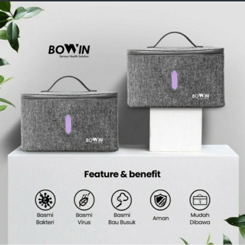 Bowin UVC bag sterilizer tas lampu sterilisasi disinfektan bakteri virus kuman